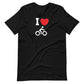 I Heart Biking Men's T-Shirt