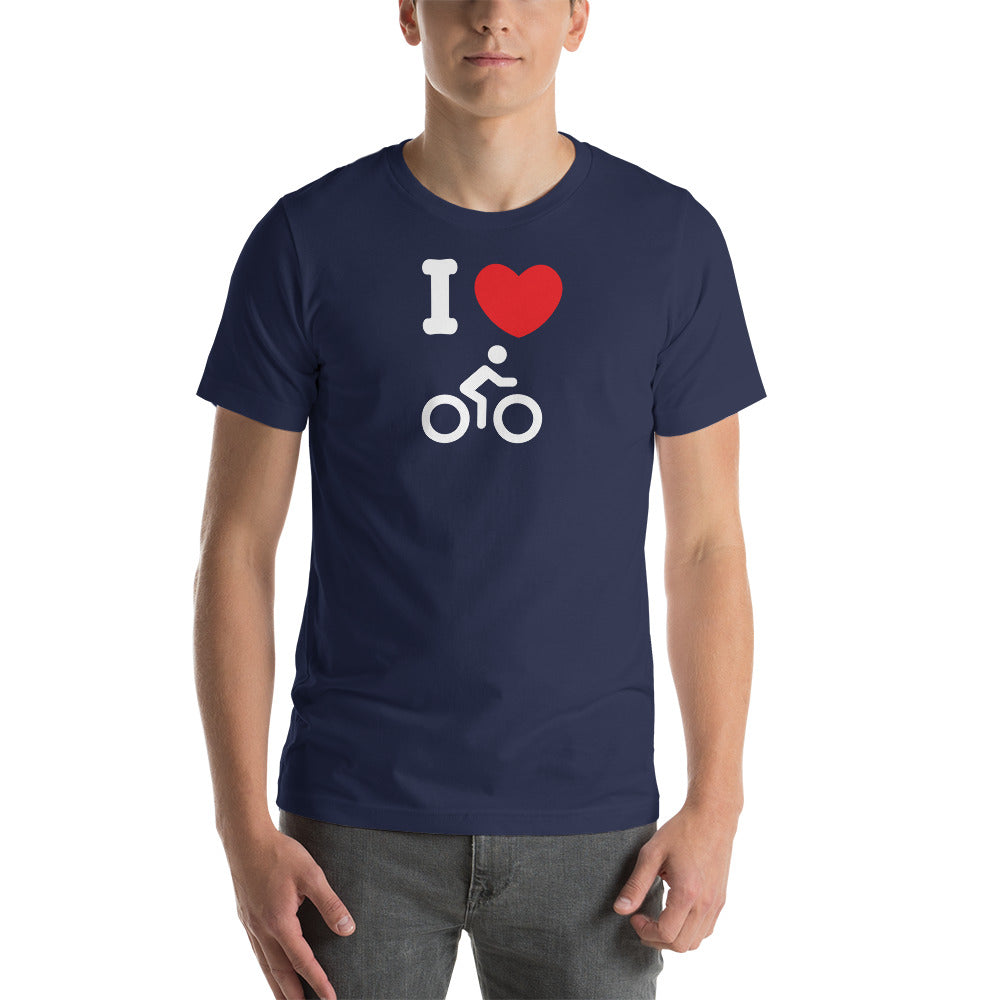 I Heart Biking Men's T-Shirt