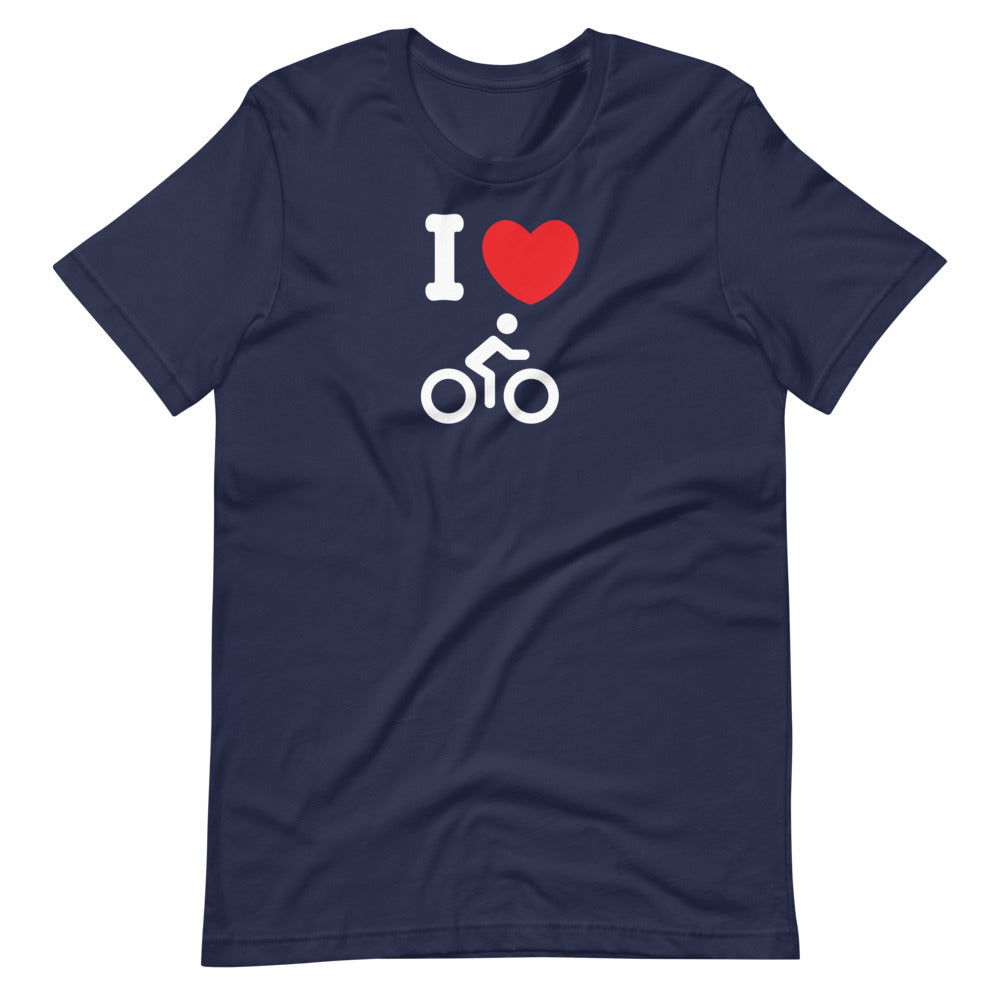 I Heart Biking Men's T-Shirt
