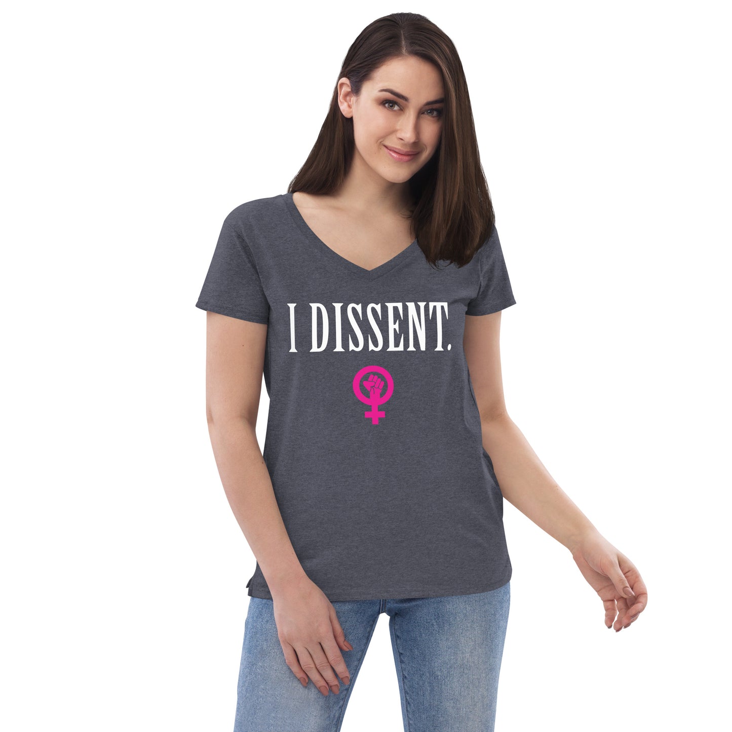 I DISSENT. Women's V-Neck Graphic Tee