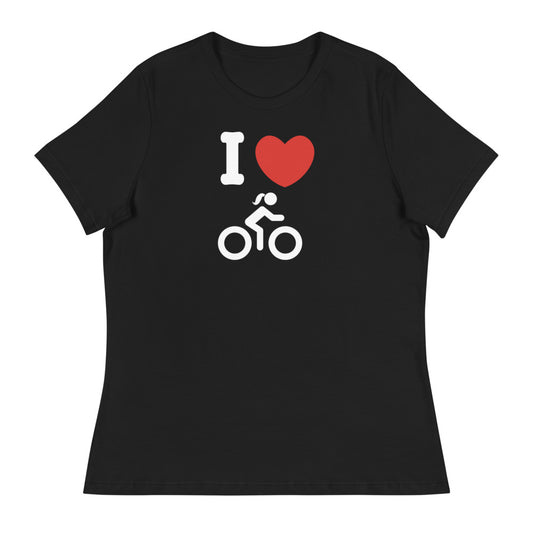 I Heart Biking Women's T-Shirt