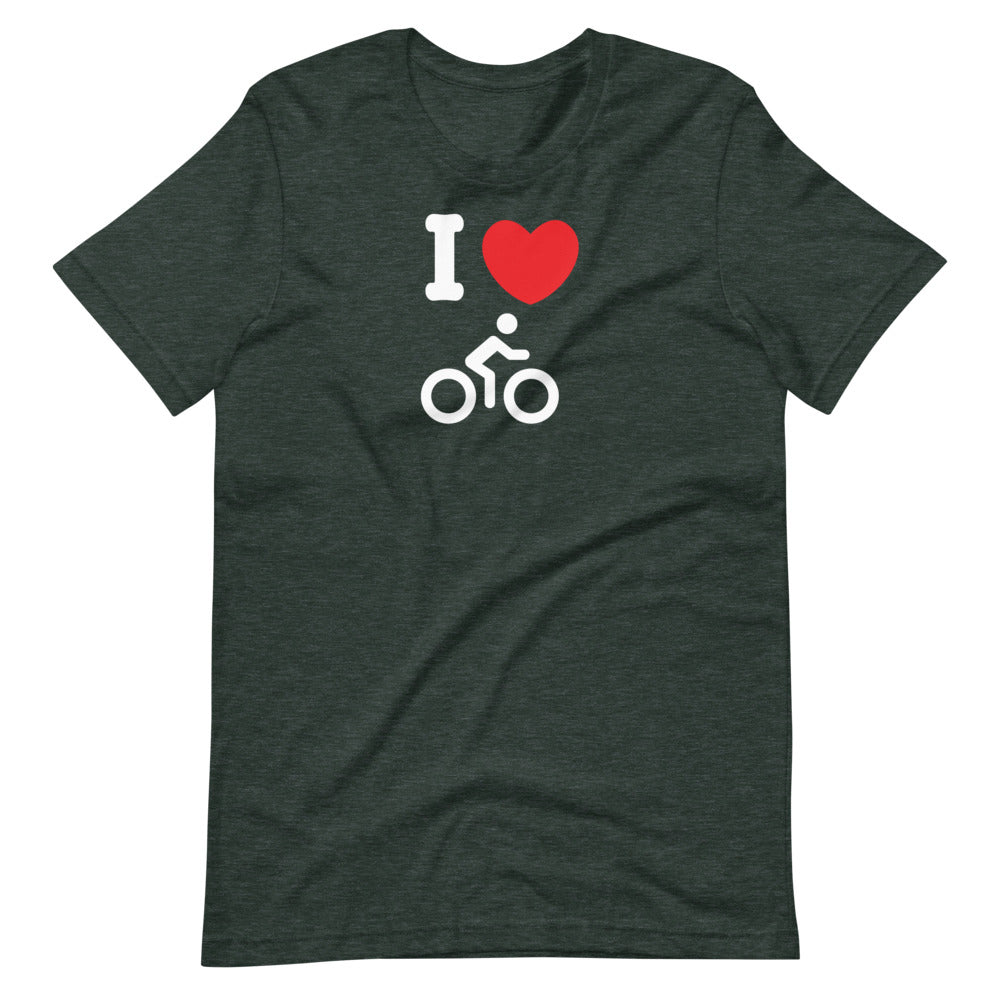 I Heart Biking Men's T-Shirt