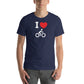 I Heart Biking Men's T-Shirt