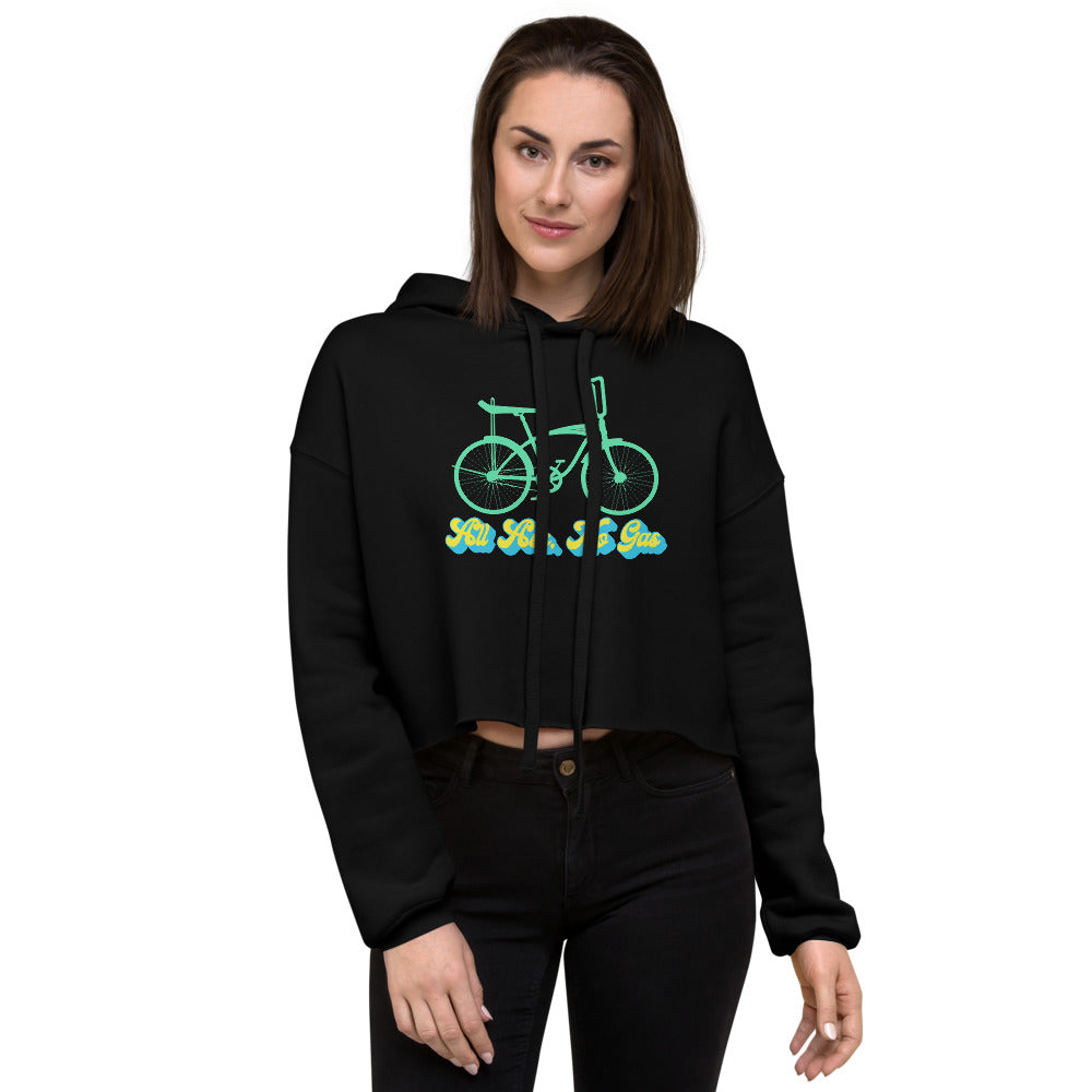 All Ass, No Gas Cycling Crop Hoodie