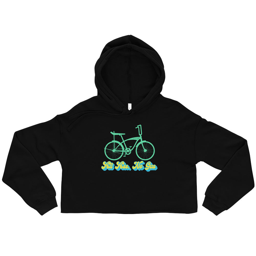 All Ass, No Gas Cycling Crop Hoodie