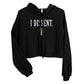I Dissent. Croped Hoodie- Pride Edition!