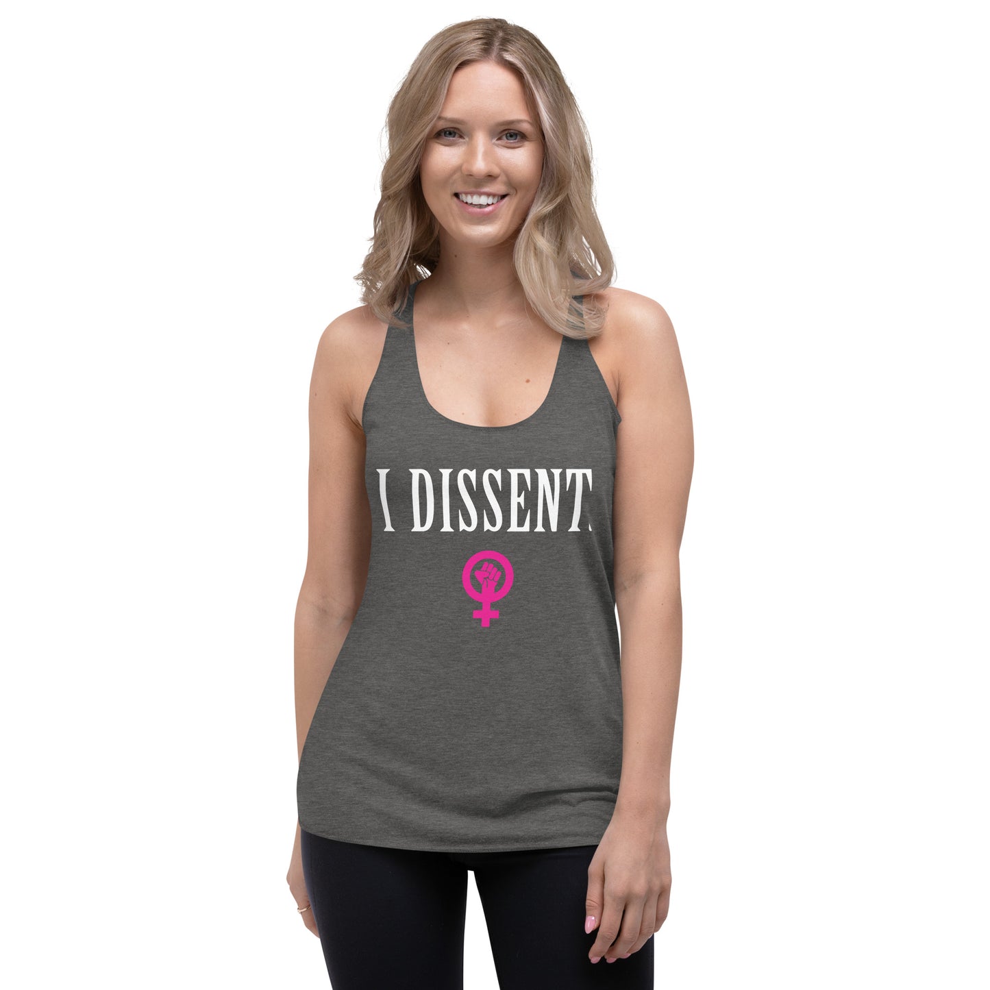 I DISSENT. Women's Raceback Tank