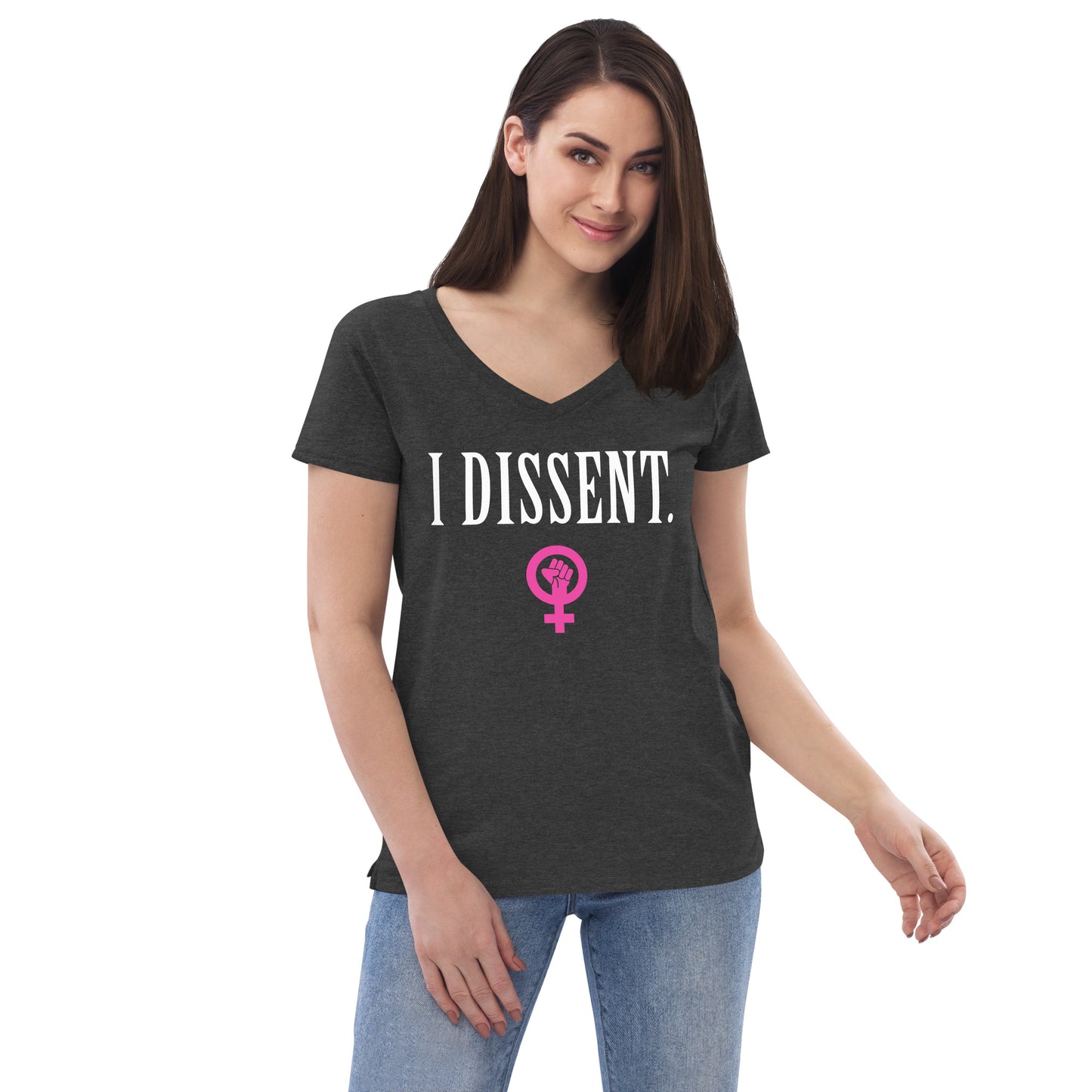 I DISSENT. Women's V-Neck Graphic Tee