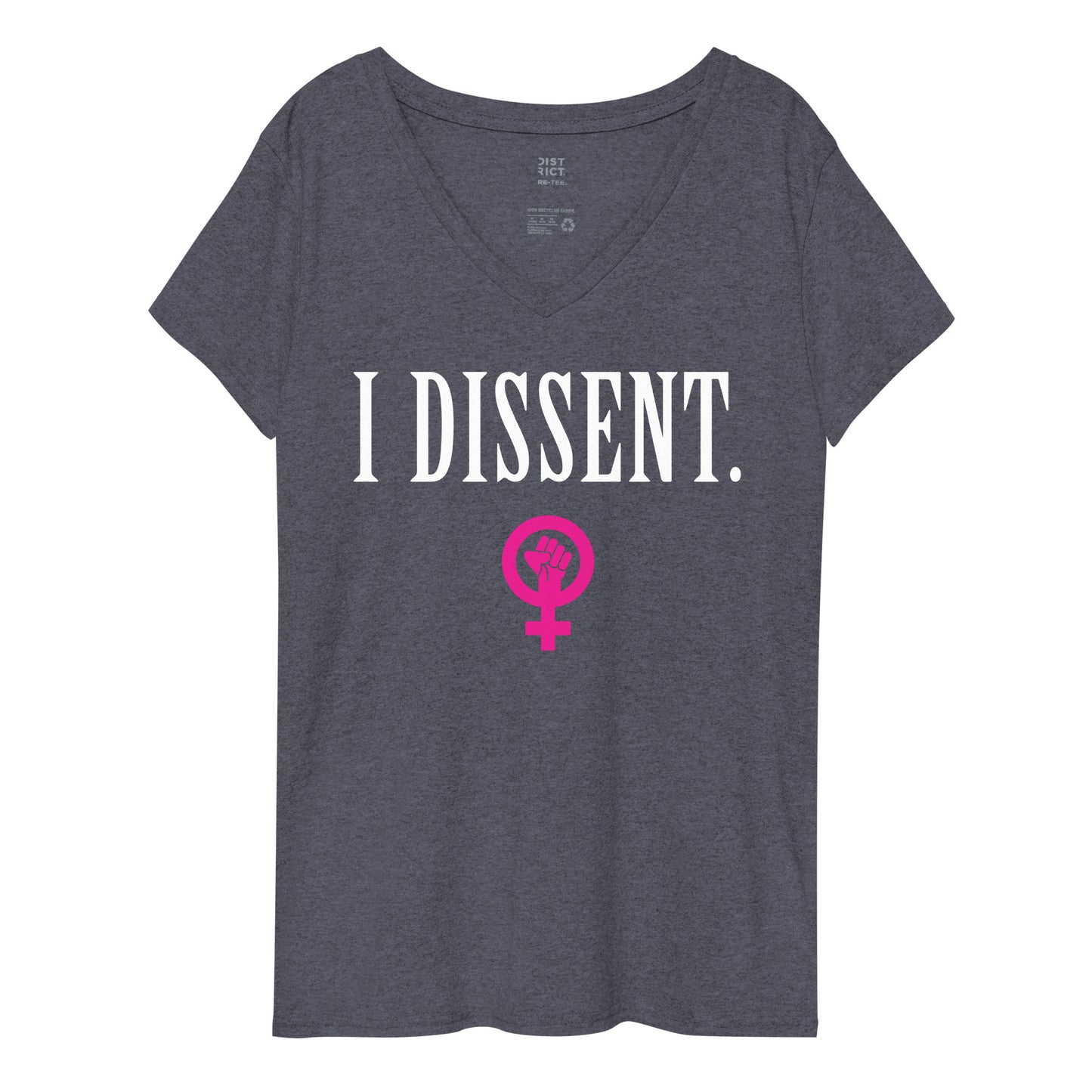 I DISSENT. Women's V-Neck Graphic Tee